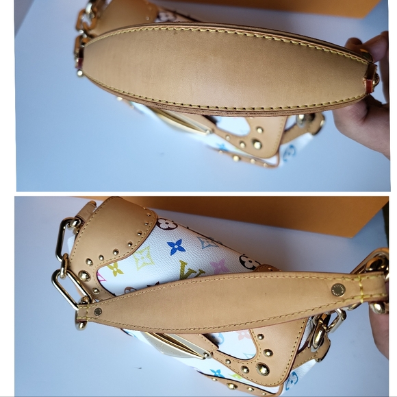 🔥SOLD🔥LOUIS VUITTON Marilyn White Multicolor Shoulder Bag - Picture 7 of 17